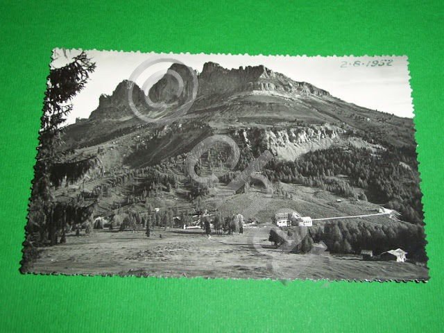 Cartolina Dolomiti - Passo Carezza verso Catinaccio 1945 ca