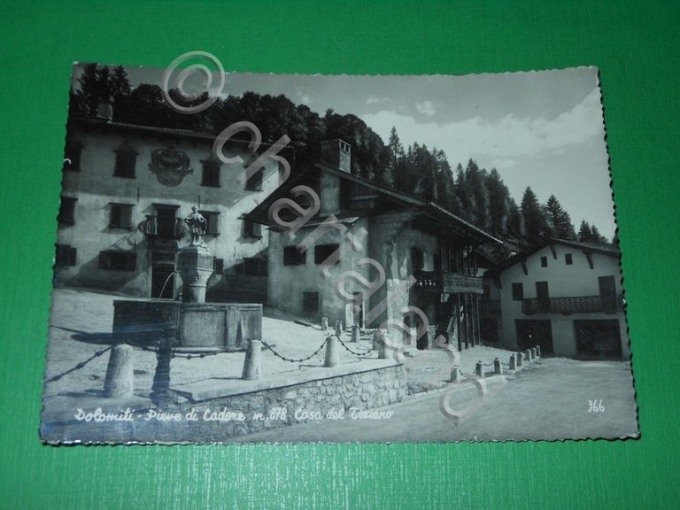 Cartolina Dolomiti - Pieve di Cadore - Casa del Tiziano …