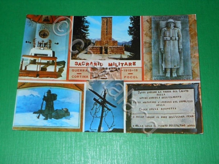 Cartolina Dolomiti - Pocol Cortina - Sacrario Militare - Vedute …