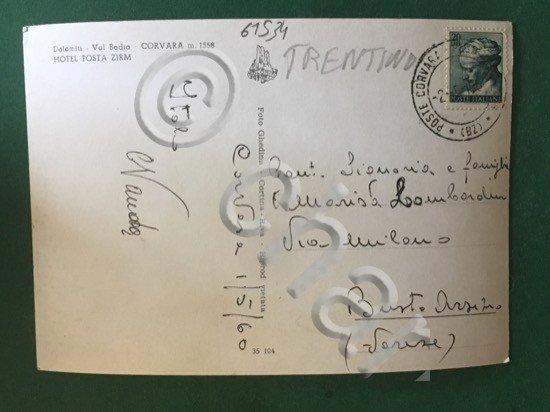 Cartolina Dolomiti - Val Badia - Corvara m.1558 - Hotel …