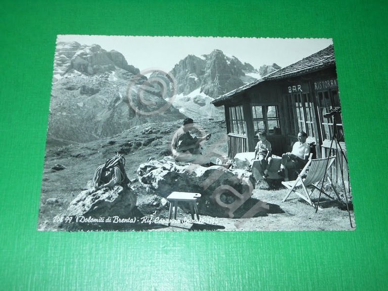 Cartolina Dolomiti di Brenta - Rifugio Capanna Spinale 1965 ca..