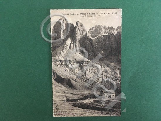 Cartolina Dolomiti Gardenesi - Ospizio Passo Di Ferrara m 2137 …