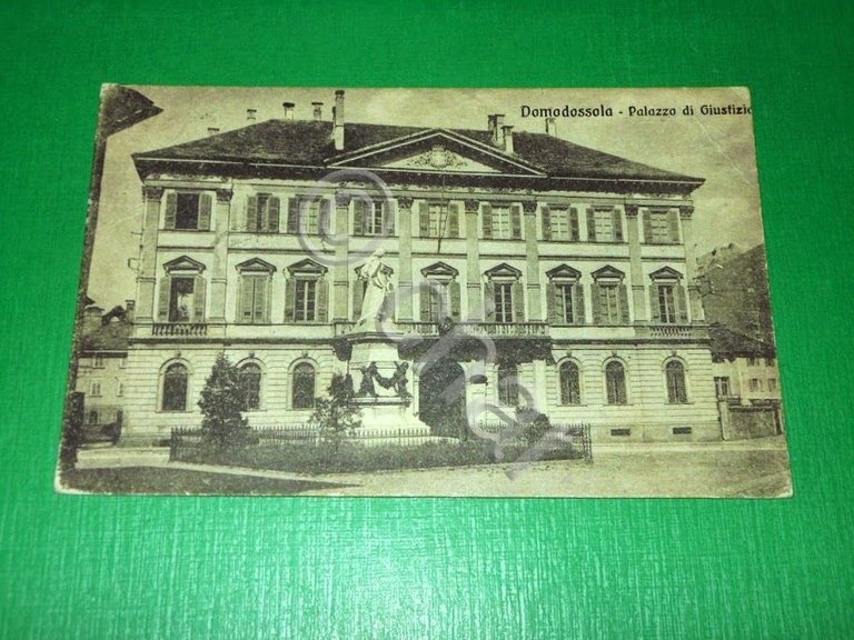 Cartolina Domodossola - Palazzo di Giustizia 1922 | Immagine Gallery 2