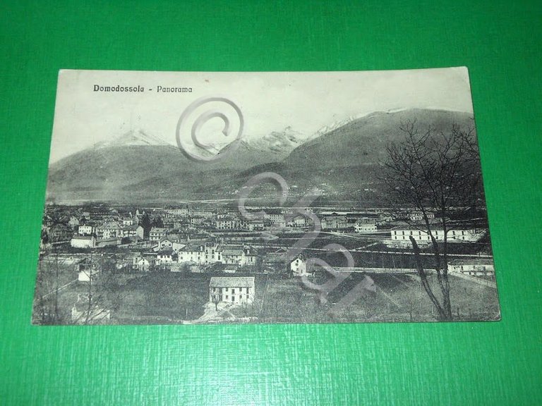 Cartolina Domodossola - Panorama 1914