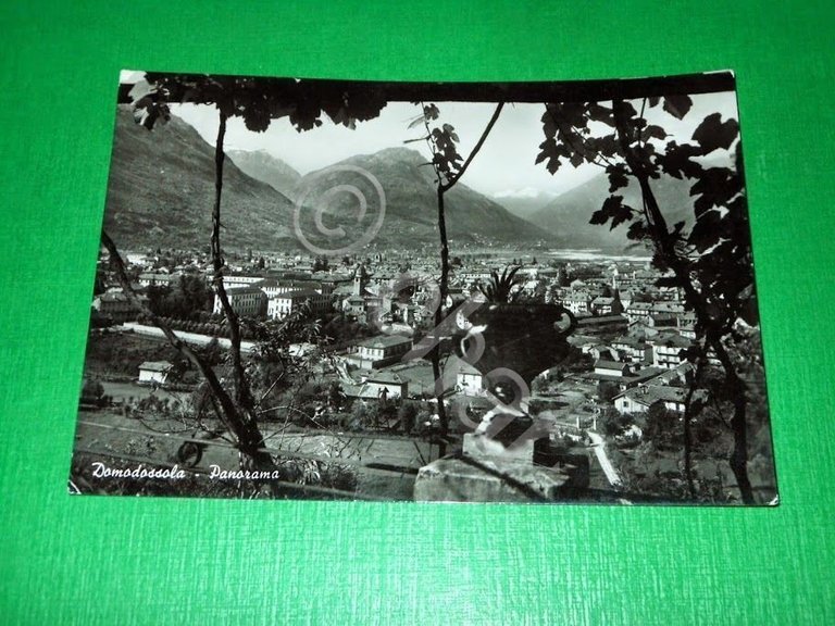 Cartolina Domodossola - Panorama 1952