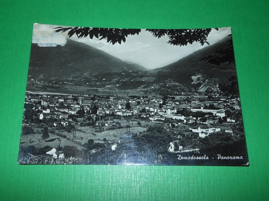 Cartolina Domodossola - Panorama generale 1954.