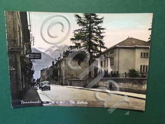 Cartolina Domodossola - Via galletti - 1957