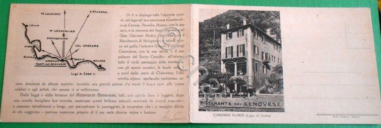 Cartolina doppia Corenno Plinio ( Lago di Como ) - …