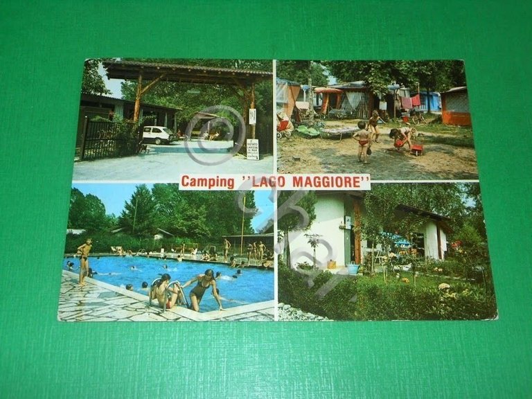 Cartolina Dormelletto - Camping "Lago Maggiore" 1965 ca
