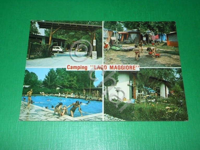 Cartolina Dormelletto - Camping Lago Maggiore 1965 ca