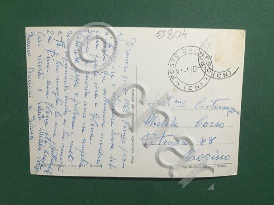 Cartolina Dronero - Panorama + 1962