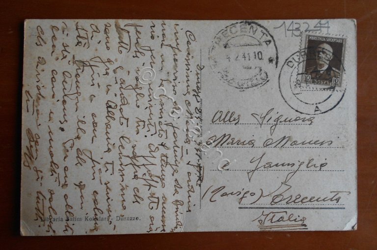 Cartolina Durazzo (Albania) - Panorama - 1941