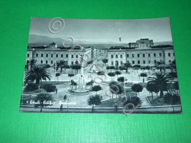 Cartolina Eboli - Edifici Scolastici 1950 ca.