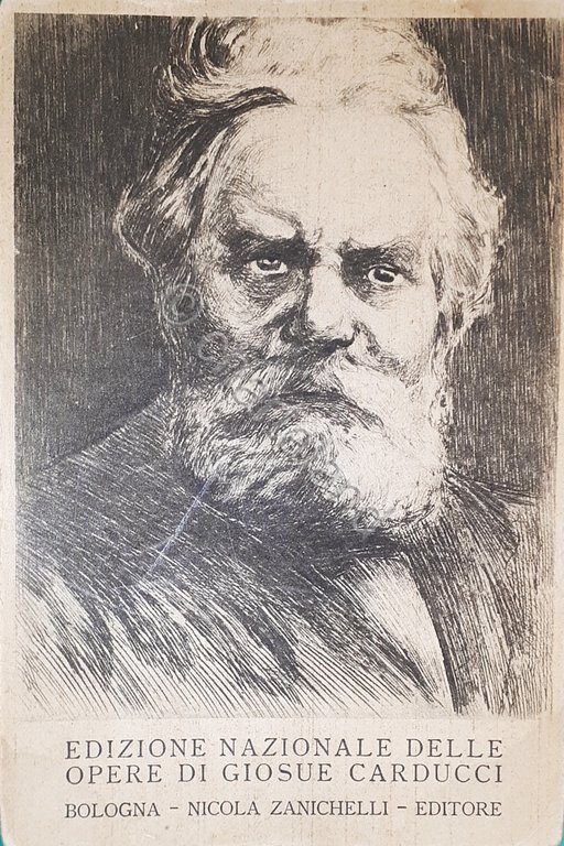Cartolina Edizione Nazionale Opere Giosue Carducci - Nicola Zanichelli 1930 …