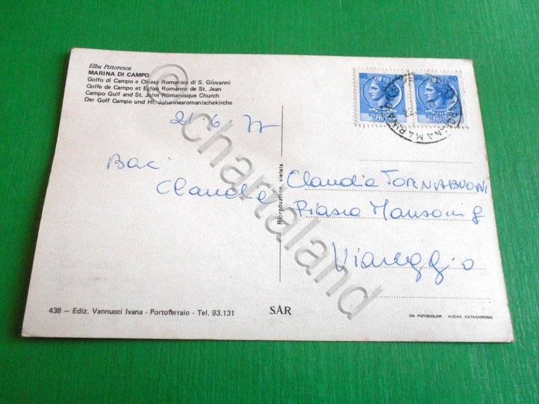 Cartolina Elba Pittoresca - Marina di Campo Golfo di Campo …