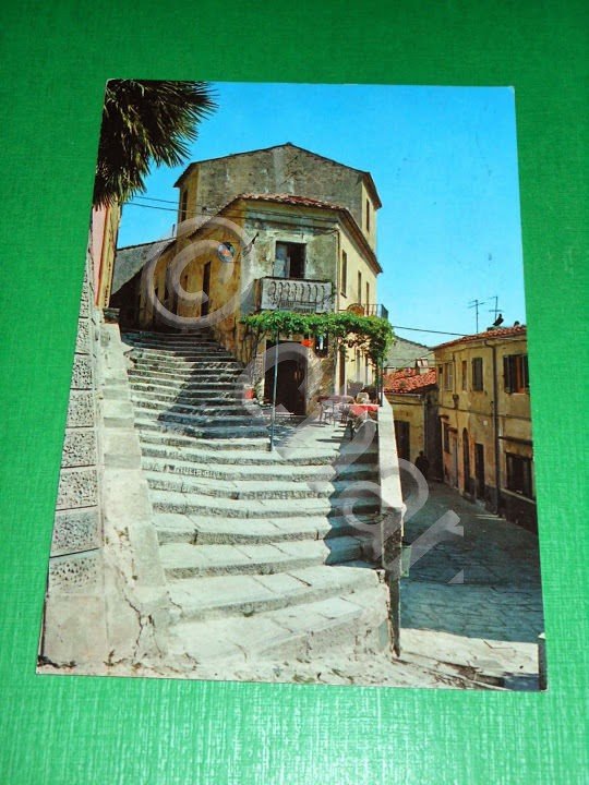 Cartolina Elba Pittoresca - POGGIO - Via del Carmine 1981.