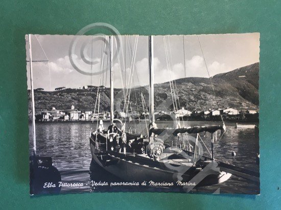 Cartolina Elba Pittoresca - Veduta panoramica di Marciana Marina - …
