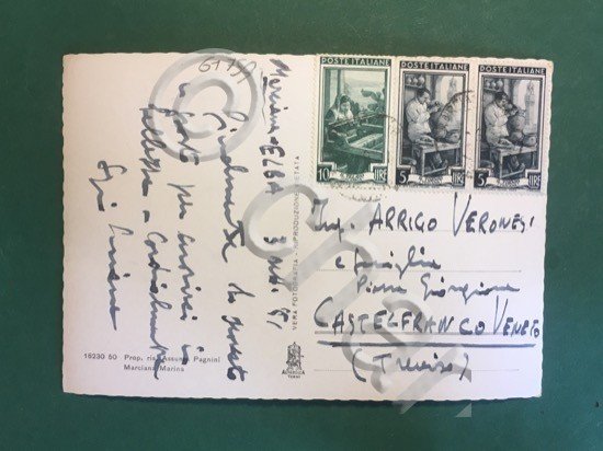 Cartolina Elba Pittoresca - Veduta panoramica di Marciana Marina - …