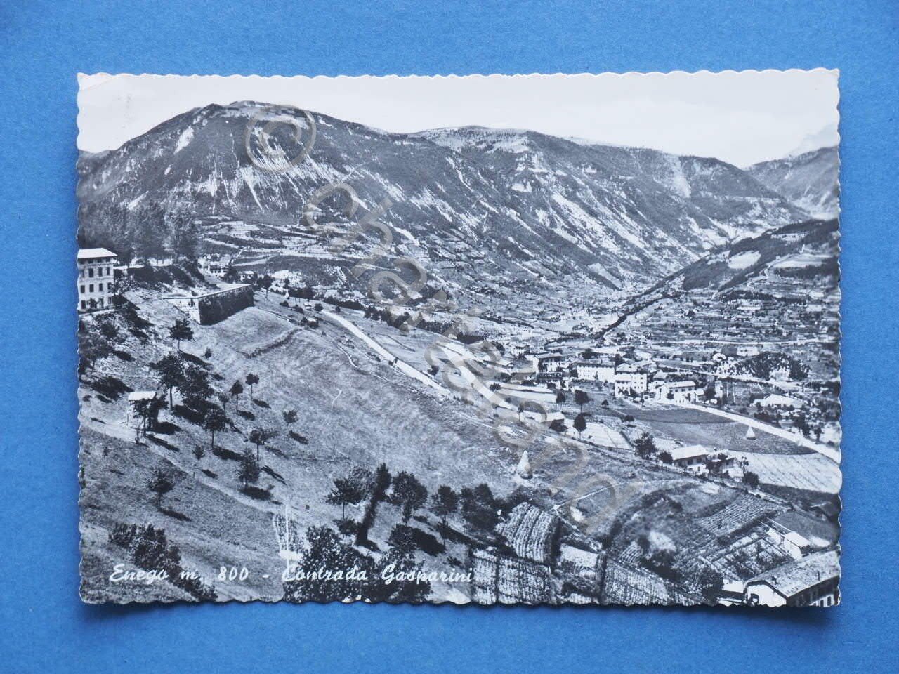 Cartolina Enego - Contrada Gasparini - 1957.