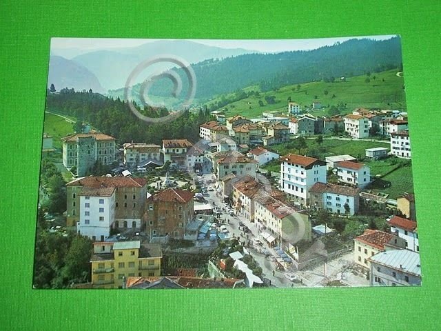 Cartolina Enego - Panorama aerea 1960 ca.