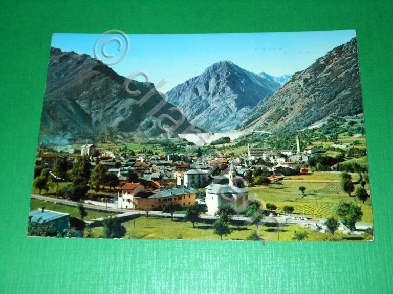 Cartolina Entracque - Diga di Piastra e Rocca Garner 1960 …