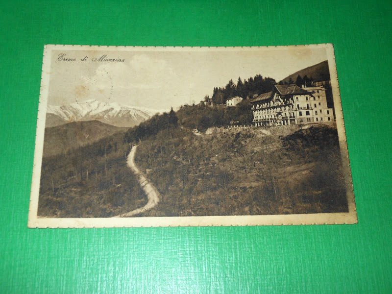 Cartolina Eremo di Miazzina - Scorcio panoramico 1928