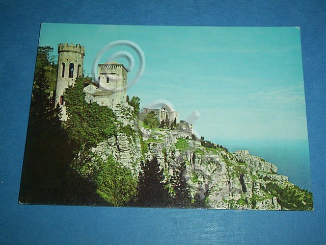 Cartolina Erice - Pendici orientali e Torre Pepoli 1985
