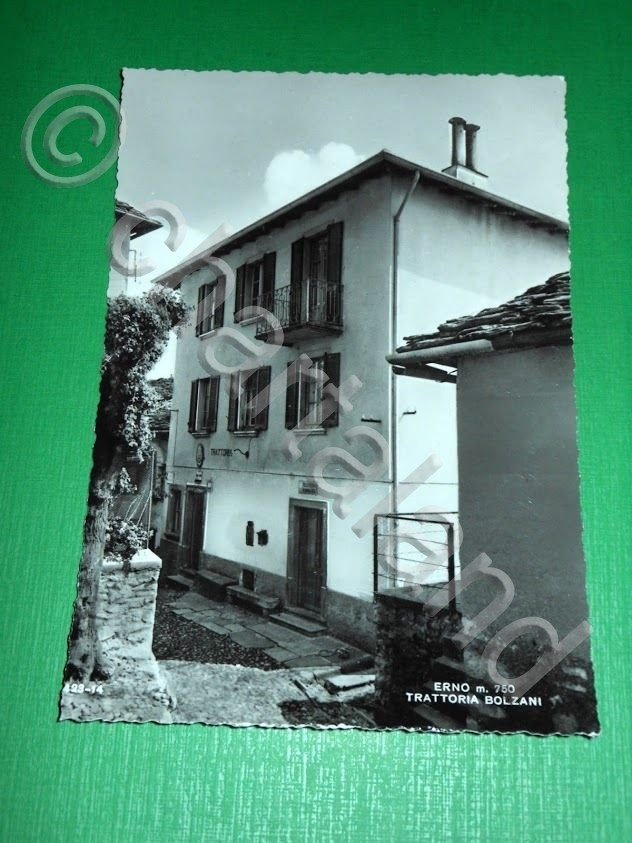 Cartolina Erno ( Como ) - Trattoria Bolzani 1965.