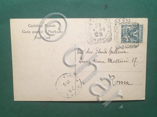 Cartolina Eruzione Vesuvio - Esplosione che Precedette L'Eruzione - 1906