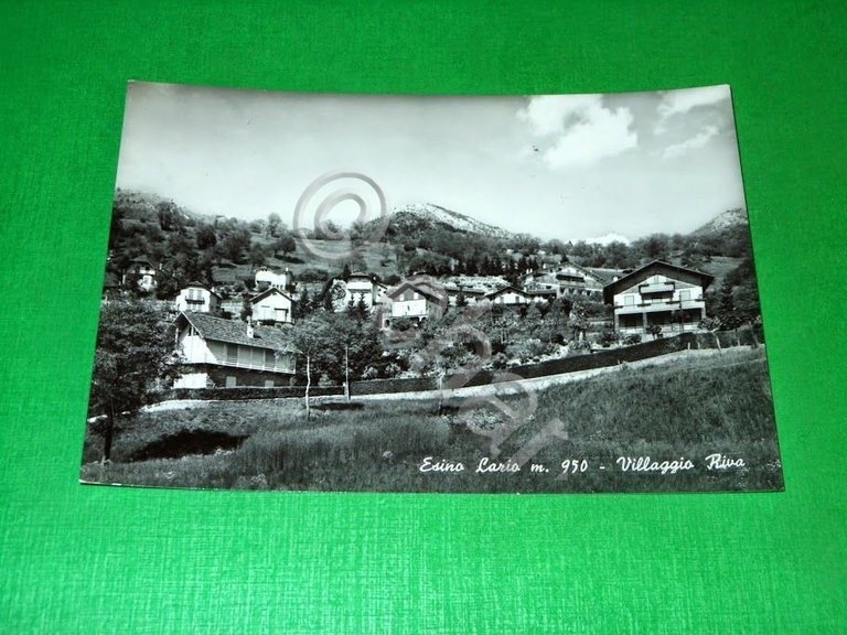 Cartolina Esino Lario - Villaggio Riva 1966.
