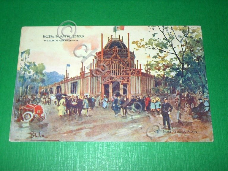 Cartolina Esposizione di Milano 1906 - Mostra Italiani all' Estero …
