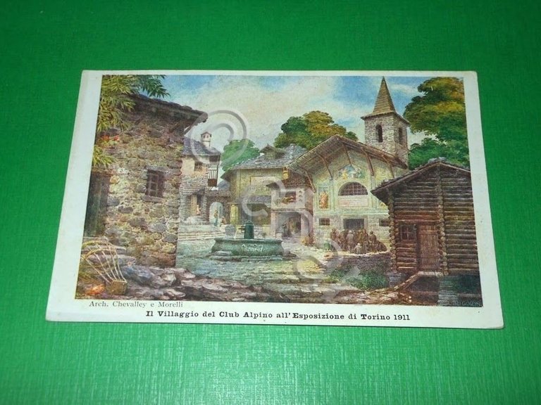Cartolina Esposizione di Torino 1911 - Il Villaggio del Club …