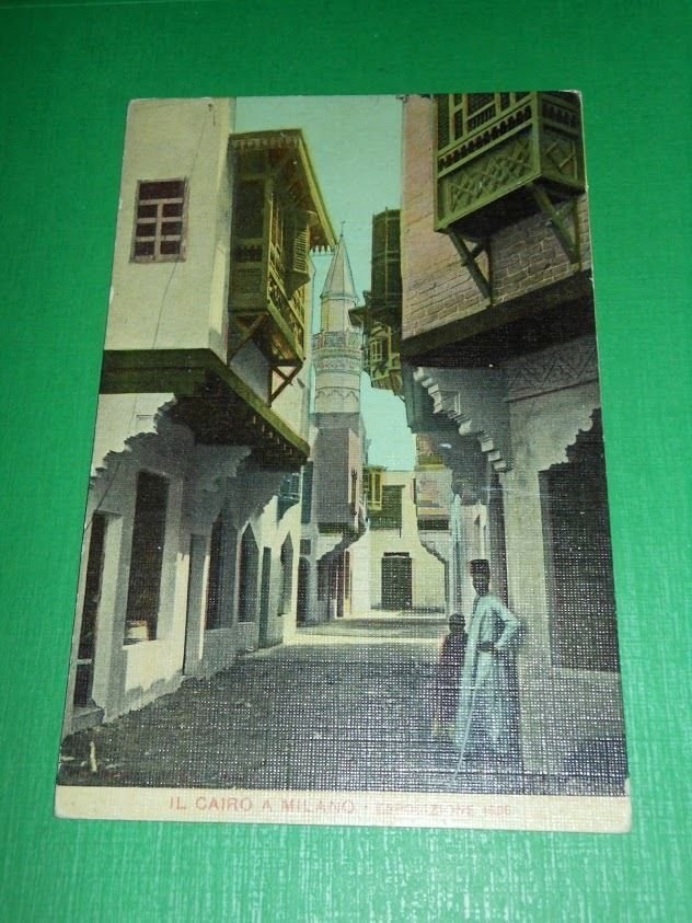 Cartolina Esposizione Internazionale di Milano 1906 - Il Cairo a …