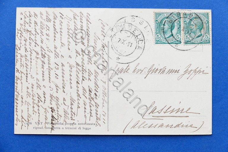 Cartolina Esposizione Torino 1911 - Padiglioni degli Uffici Pubblici