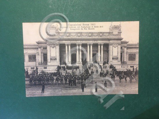 Cartolina Esposizioni Roma 1911 - Ingresso Centrale Del Padiglione - … | Immagine Gallery 3