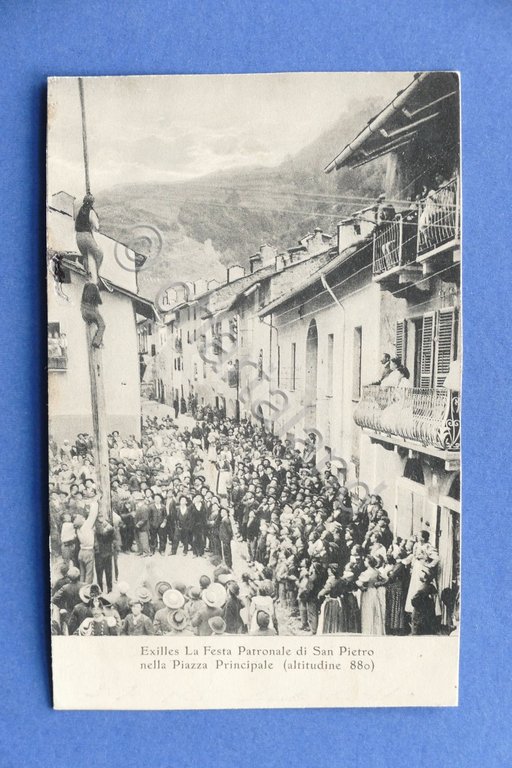 Cartolina Exilles - La Festa Patronale di S. Pietro nella …
