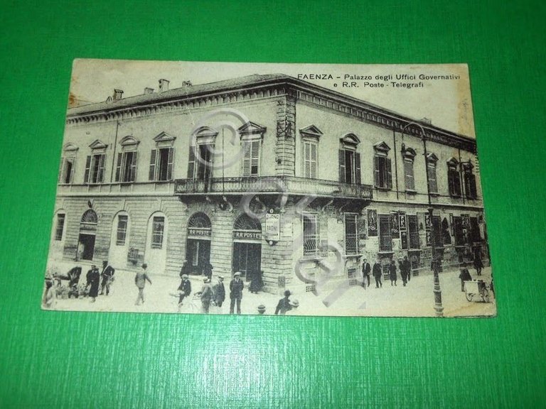 Cartolina Faenza - Palazzo degli Uffici Governativi e R. R. …