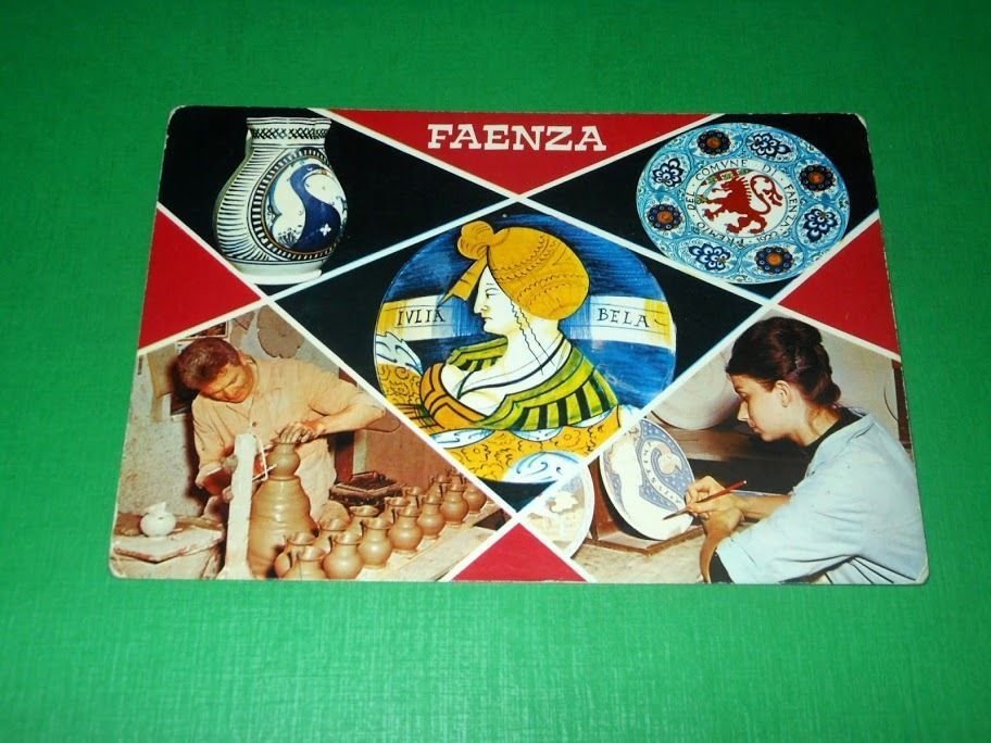 Cartolina Faenza - Vedute diverse 1979.