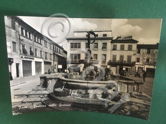 Cartolina Fano - Fontana Della Fortuna - 1960
