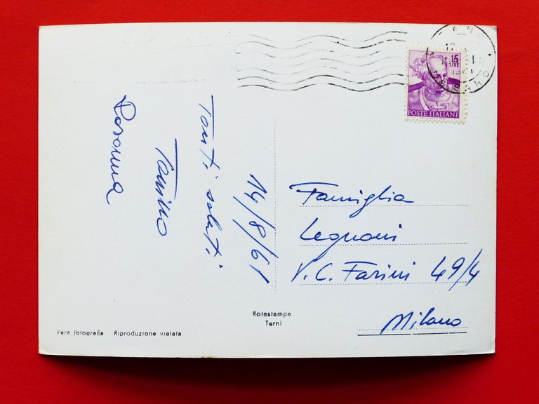 Cartolina Fano - Varie vedute - 1961.