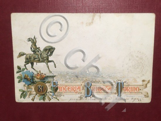 Cartolina Fanteria Brigata Torino - 1910