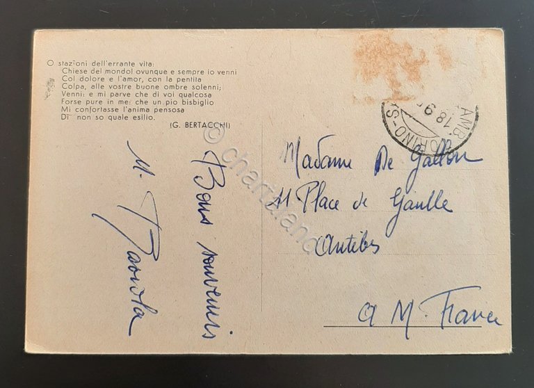 Cartolina Farigliano - Cuneo - Madonna e Santuario di Mellea …