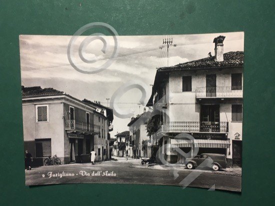 Cartolina Farigliano - Via Del'Asilo - 1961