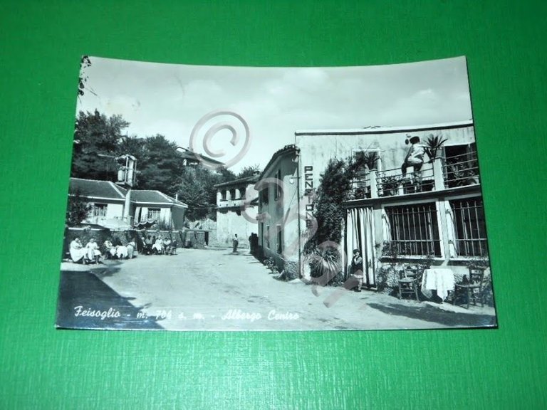 Cartolina Feisoglio - Albergo Centro 1961