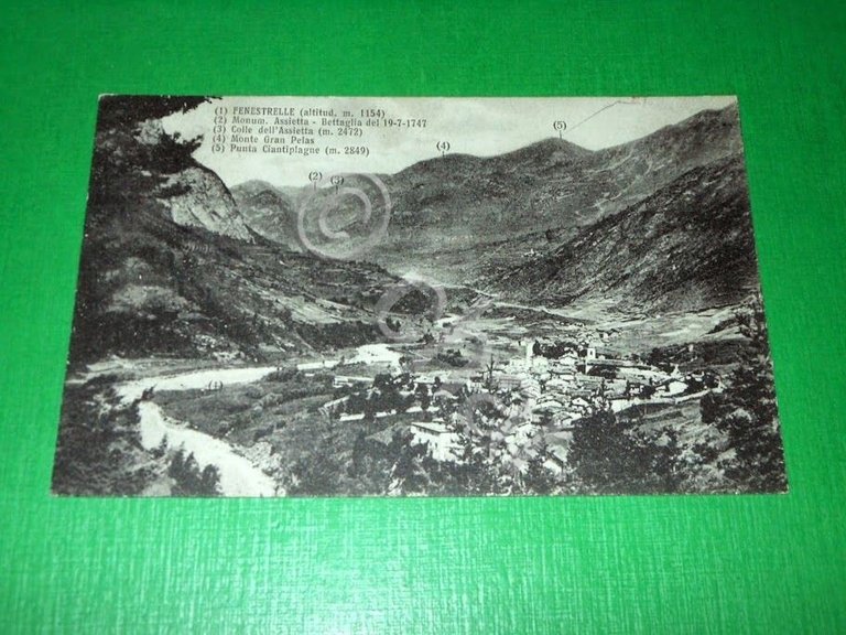 Cartolina Fenestrelle e dintorni - Veduta generale 1926