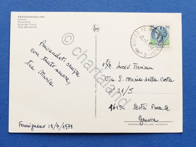Cartolina Fermignano e dintorni - 1979 | Immagine Gallery 4