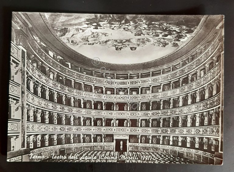 Cartolina Fermo - Teatro dell' Aquila ( Cosimo Morelli 1791 … | Immagine Gallery 3