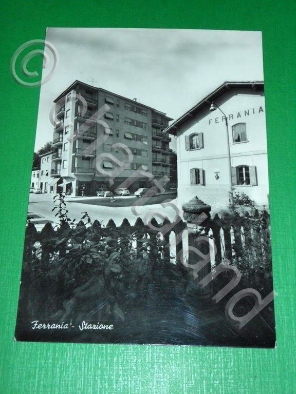 Cartolina Ferrania ( Savona ) - Stazione 1960 ca