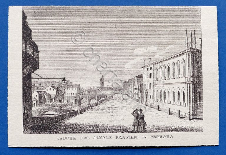 Cartolina Ferrara - Celebrazione IV Centenario Ariostesco 1933 - Canale … | Immagine Gallery 3