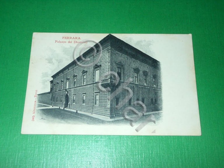 Cartolina Ferrara - Palazzo dei Diamanti 1900 ca.
